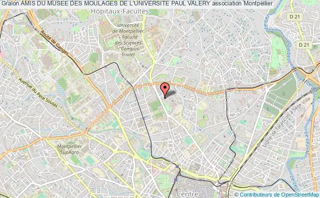plan association Amis Du Musee Des Moulages De L'universite Paul Valery Montpellier