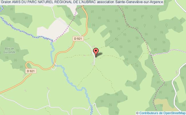 plan association Amis Du Parc Naturel RÉgional De L'aubrac Argences en Aubrac