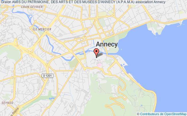 plan association Amis Du Patrimoine, Des Arts Et Des MusÉes D'annecy (a.p.a.m.a) Annecy