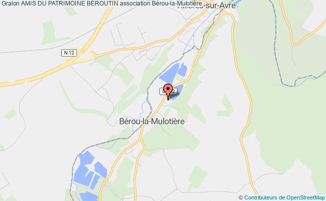 plan association Amis Du Patrimoine BÉroutin 