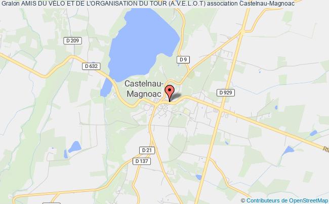 plan association Amis Du VÉlo Et De L'organisation Du Tour (a.v.e.l.o.t) Castelnau-Magnoac