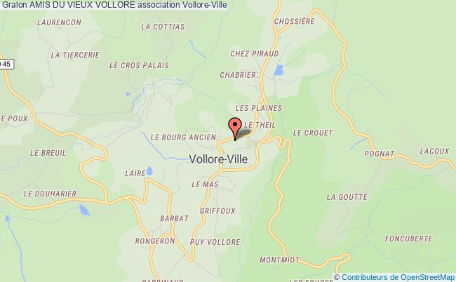 plan association Amis Du Vieux Vollore Vollore-Ville