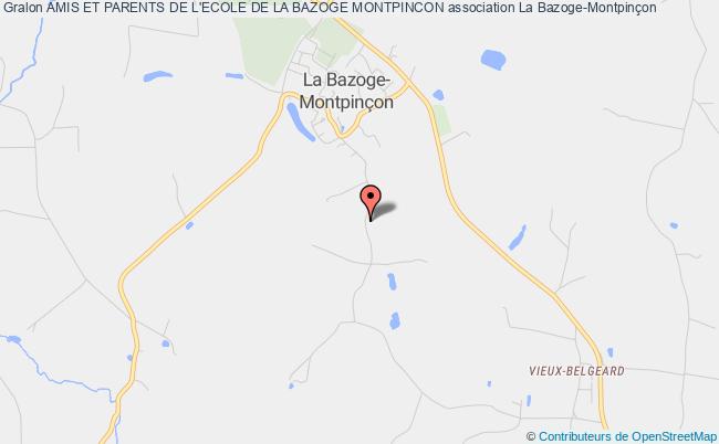 plan association Amis Et Parents De L'ecole De La Bazoge Montpincon La    Bazoge-Montpinçon