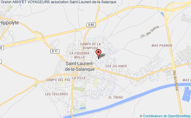 plan association Amis Et Voyageurs Saint-Laurent-de-la-Salanque