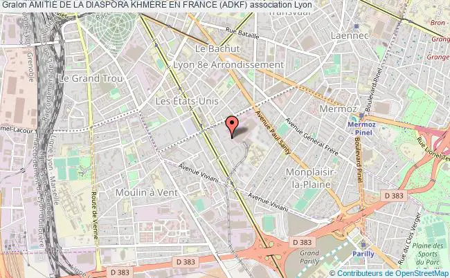 plan association AmitiÉ De La Diaspora KhmÈre En France (adkf) Lyon