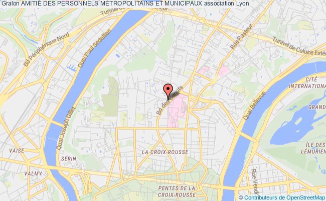 plan association AmitiÉ Des Personnels MÉtropolitains Et Municipaux Lyon