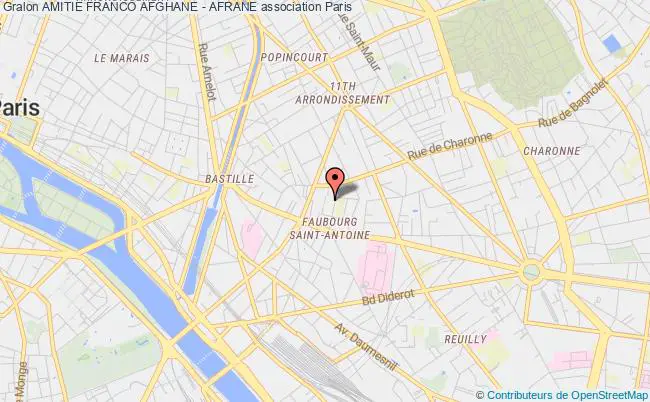 plan association Amitie Franco Afghane - Afrane Paris