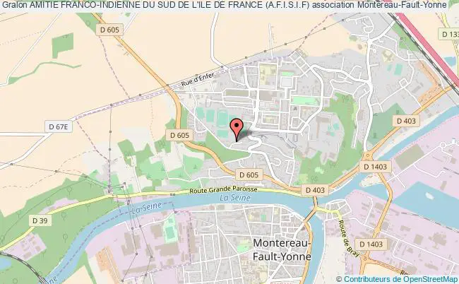 plan association Amitie Franco-indienne Du Sud De L'ile De France (a.f.i.s.i.f) Montereau-Fault-Yonne