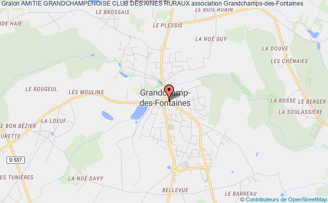 plan association Amitie Grandchampenoise Club Des Aines Ruraux Grandchamps-des-Fontaines