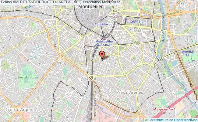 plan association Amitie Languedoc-touaregs (alt) Montpellier