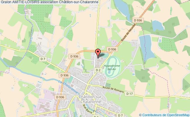 plan association Amitie-loisirs Châtillon-sur-Chalaronne