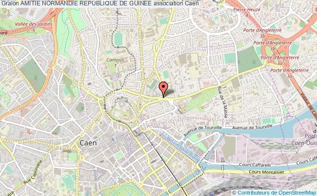 plan association Amitie Normandie Republique De Guinee Caen