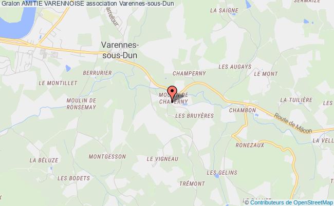 plan association Amitie Varennoise Varennes-sous-Dun