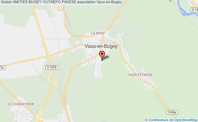 plan association Amities Bugey /oltrepo Pavese Vaux-en-Bugey
