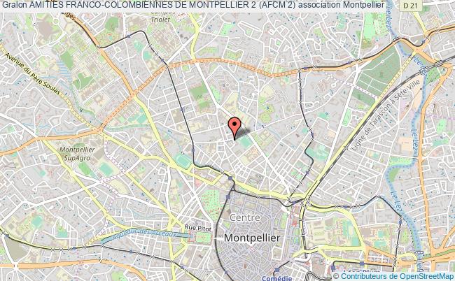 plan association Amities Franco-colombiennes De Montpellier 2 (afcm 2) Montpellier
