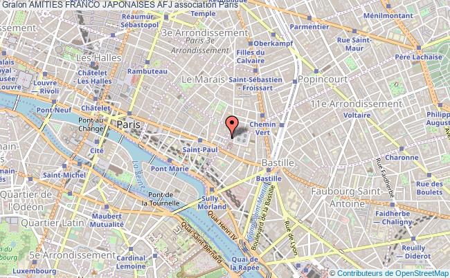 plan association Amities Franco Japonaises Afj Paris