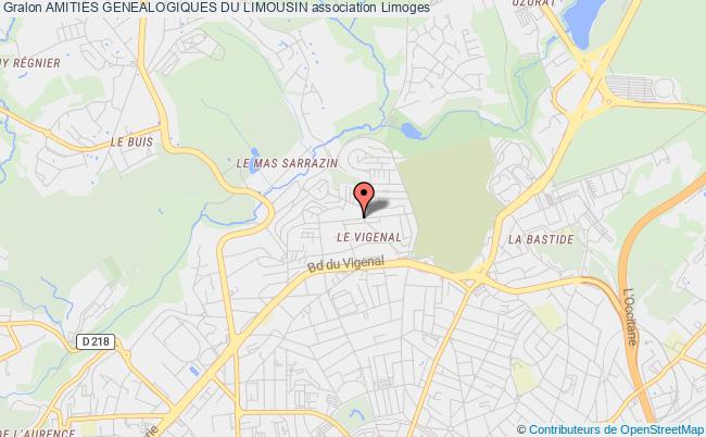 plan association Amities Genealogiques Du Limousin Limoges