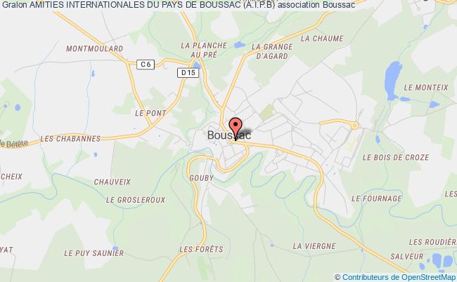 plan association Amities Internationales Du Pays De Boussac (a.i.p.b) Boussac