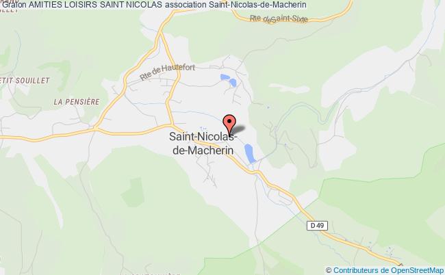 plan association Amities Loisirs Saint Nicolas Saint-Nicolas-de-Macherin