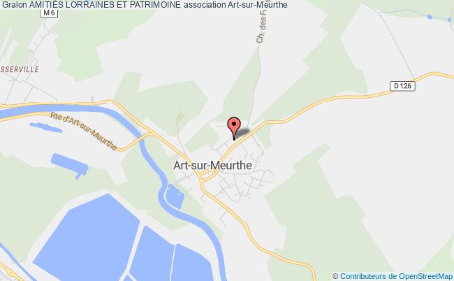 plan association AmitiÉs Lorraines Et Patrimoine Art-sur-Meurthe