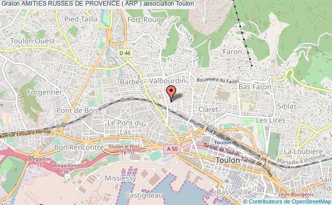 plan association Amities Russes De Provence ( Arp ) Toulon