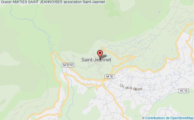 plan association Amities Saint Jeannoises Saint-Jeannet