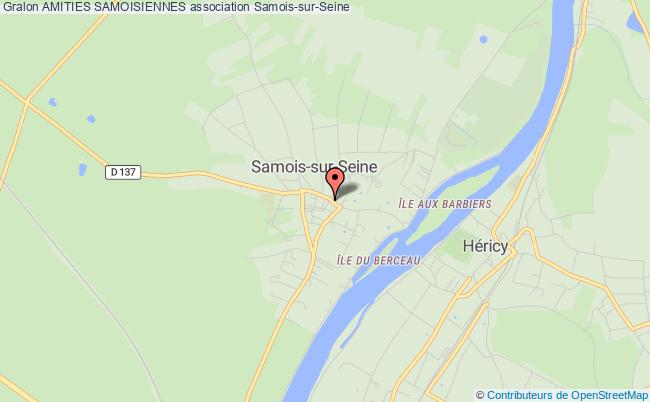 plan association Amities Samoisiennes Samois-sur-Seine