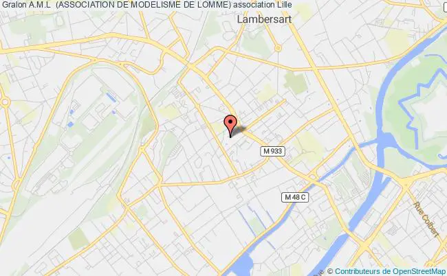 plan association A.m.l  (association De Modelisme De Lomme) Lille