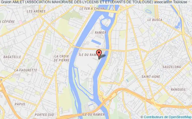 plan association Amlet (association Mahoraise Des Lyceens Et Etudiants De Toulouse) Toulouse