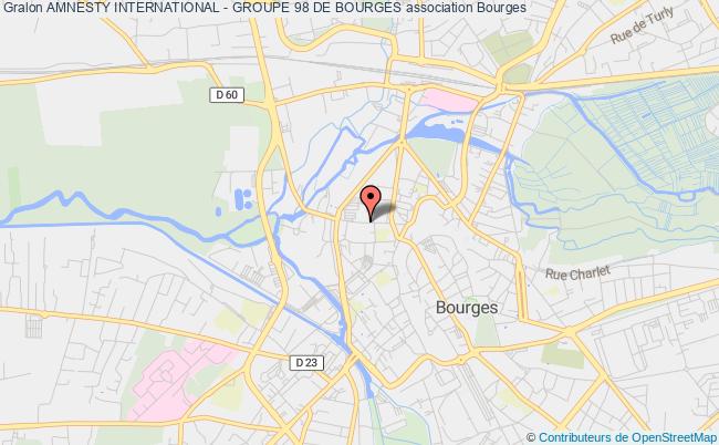 plan association Amnesty International - Groupe 98 De Bourges Bourges