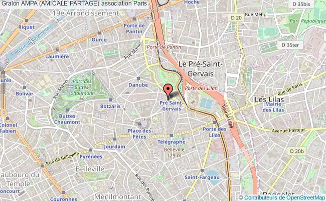 plan association Ampa (amicale Partage) Paris