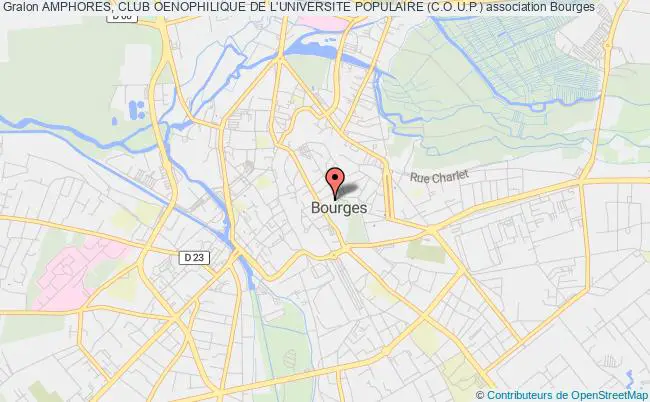 plan association Amphores, Club Oenophilique De L'universite Populaire (c.o.u.p.) Bourges