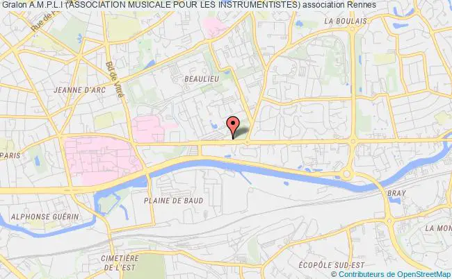 plan association A.m.p.l.i (association Musicale Pour Les Instrumentistes) Rennes