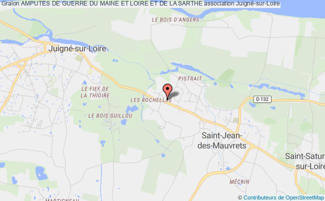 plan association Amputes De Guerre Du Maine Et Loire Et De La Sarthe Les Garennes sur Loire