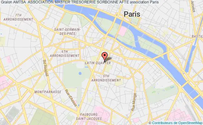 plan association Amtsa  Association Master Tresorerie Sorbonne Afte Paris