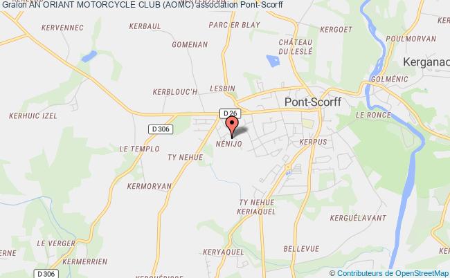 plan association An Oriant Motorcycle Club (aomc) Pont-Scorff