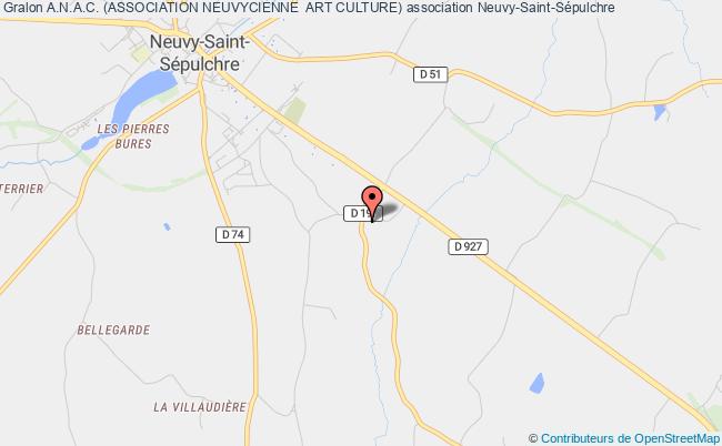 plan association A.n.a.c. (association Neuvycienne  Art Culture) Neuvy-Saint-Sépulchre