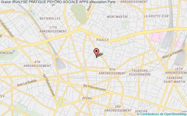 plan association Analyse Pratique Psycho-sociale Apps Paris