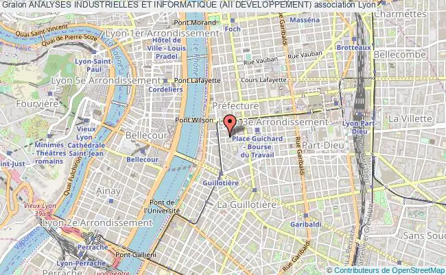 plan association Analyses Industrielles Et Informatique (aii Developpement) Lyon 3e Arrondissement