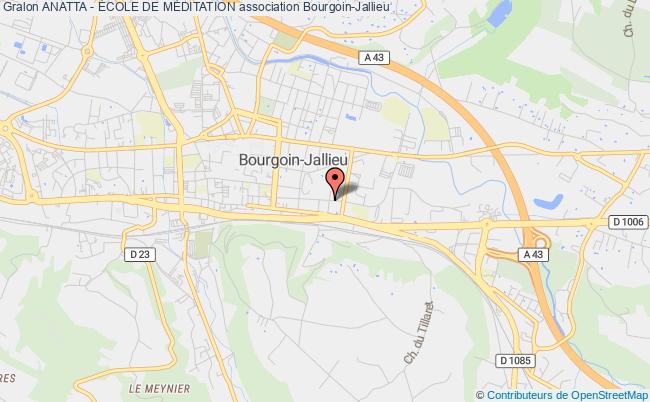 plan association Anatta - École De MÉditation Bourgoin-Jallieu