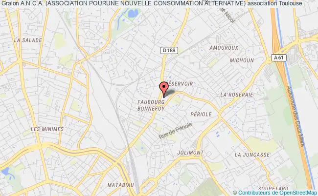plan association A.n.c.a. (association Pourune Nouvelle Consommation Alternative) Toulouse