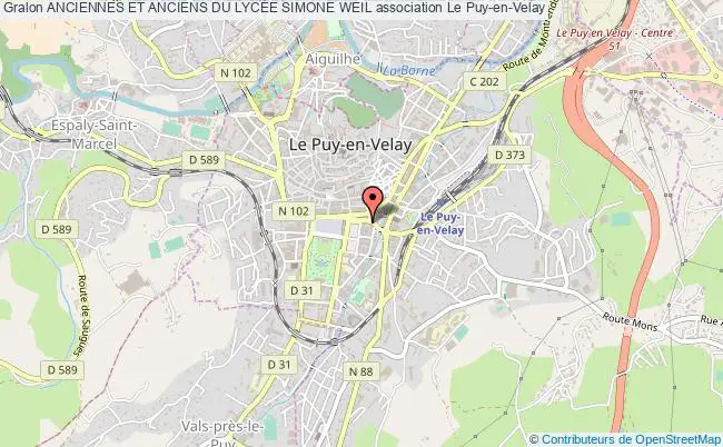 plan association Anciennes Et Anciens Du LycÉe Simone Weil Le    Puy-en-Velay
