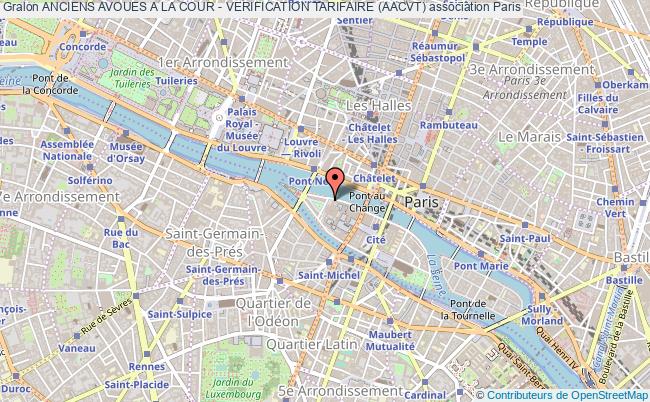 plan association Anciens Avoues A La Cour - Verification Tarifaire (aacvt) Paris