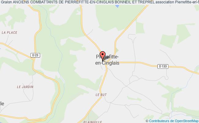 plan association Anciens Combattants De Pierrefitte-en-cinglais Bonneil Et Treprel Pierrefitte-en-Cinglais