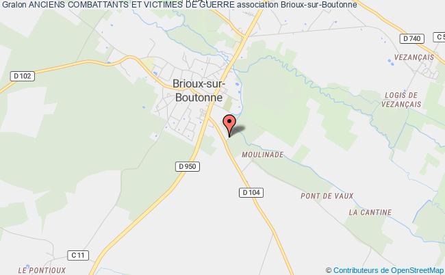plan association Anciens Combattants Et Victimes De Guerre Brioux-sur-Boutonne