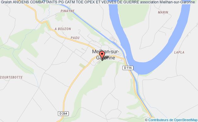 plan association Anciens Combattants Pg Catm Toe Opex Et Veuves De Guerre Meilhan-sur-Garonne