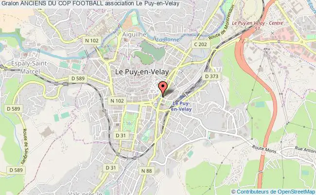 plan association Anciens Du Cop Football Le Puy-en-Velay