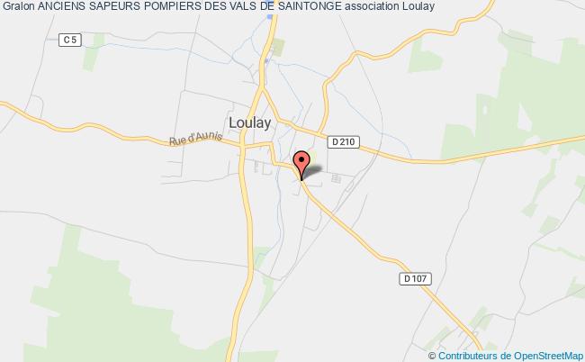 plan association Anciens Sapeurs Pompiers Des Vals De Saintonge Loulay