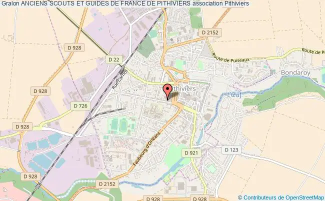 plan association Anciens Scouts Et Guides De France De Pithiviers Pithiviers