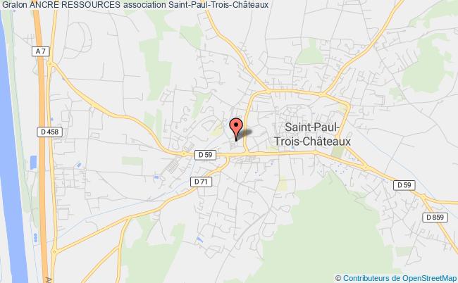 plan association Ancre Ressources Saint-Paul-Trois-Châteaux